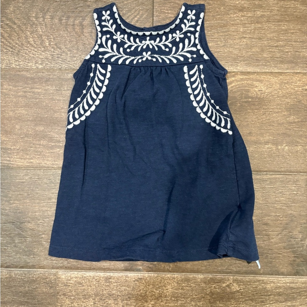 GAP Toddler Navy Dress with White Detail
